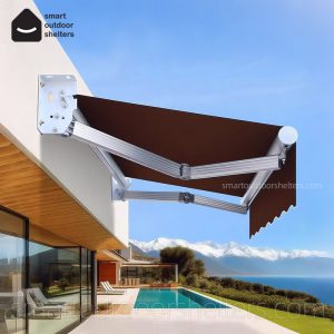A01 retractable canopy，Aluminum Retractable Awning with 99% UV Block